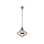 Kuzco Lighting PD348114PNPG Willard 1-Lumière 60W Nickel poli et verre prismatique Suspendu