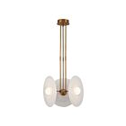 Kuzco Lighting PD350318VBGO Harbour 25W Laiton vieilli et opale brillant LED Suspendu