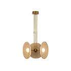 Kuzco Lighting PD350318VBWO Harbour 25W Laiton vieilli et tissé LED Suspendu