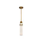 Kuzco Lighting PD355015VBGO Wynwood 1-Lumière 60W Laiton vieilli et opale brillant Suspendu