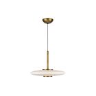 Kuzco Lighting PD37018-VB-GO-3WCCT-UNV Kyoto 20W Laiton vieilli et verre opale brillant LED Suspendu