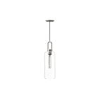 Kuzco Lighting PD401606BNCL Soji 1-Lumière 60W Nickel brossé et verre transparent Suspendu