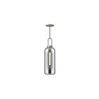 Kuzco Lighting PD401606BNSM Soji 1-Lumière 60W Nickel brossé et verre solide fumé Suspendu
