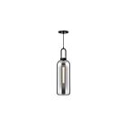 Kuzco Lighting PD401606MBSM Soji 1-Lumière 60W Noir et verre solide fumé Suspendu