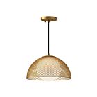 Kuzco Lighting PD402513GDOP Haven 1-Lumière 60W Or et verre opale mat Suspendu