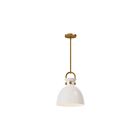 Kuzco Lighting PD411811AGGO Waldo 1-Lumière 60W Or vieilli et verre opale brillant Suspendu