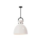 Kuzco Lighting PD411818MBGO Waldo 1-Lumière 60W Noir mat et verre opale brillant Suspendu