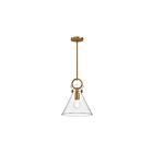 Kuzco Lighting PD412511AGCL Emerson 1-Lumière 60W Or vieilli et transparent Suspendu