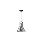 Kuzco Lighting PD412511MBSM Emerson 1-Lumière 60W Noir mat et fumé Suspendu