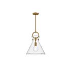 Kuzco Lighting PD412514AGCL Emerson 1-Lumière 60W Or vieilli et transparent Suspendu