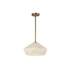Kuzco Lighting PD424514BGOP Krysta 1-Lumière 60W Or brossé et verre opale mat Suspendu