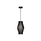 Kuzco Lighting PD434509MBOP Hana 1-Lumière 60W Noir mat et verre opale mat Suspendu