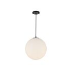 Kuzco Lighting PD43616-BK-OP-5CCT-UNV Marco 19W Noir et verre opale mat LED Suspendu