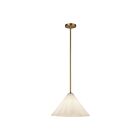 Kuzco Lighting PD451814AGOP Serena 1-Lumière 60W Or vieilli et verre opale mat Suspendu