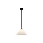 Kuzco Lighting PD451814MBOP Serena 1-Lumière 60W Noir mat et verre opale mat Suspendu