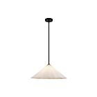 Kuzco Lighting PD451820MBOP Serena 1-Lumière 60W Noir mat et verre opale mat Suspendu
