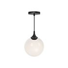 Kuzco Lighting PD505108MBOP Nouveau 1-Lumière 40W Noir mat et verre opale mat Suspendu