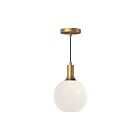 Kuzco Lighting PD506108AGOP Castilla 1-Lumière 60W Or vieilli et verre opale mat Suspendu