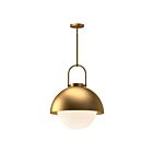 Kuzco Lighting PD507216AGOP Harper 1-Lumière 60W Or vieilli et verre opale mat Suspendu