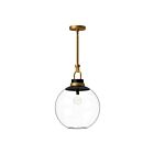Kuzco Lighting PD520516AGCL Copperfield 1-Lumière 60W Or vieilli et verre transparent Suspendu