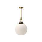 Kuzco Lighting PD520516AGOP Copperfield 1-Lumière 60W Or vieilli et verre opale mat Suspendu