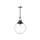 Kuzco Lighting PD520516CHCL Copperfield 1-Lumière 60W Chrome et verre transparent Suspendu