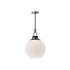 Kuzco Lighting PD520516CHOP Copperfield 1-Lumière 60W Chrome et verre opale mat Suspendu