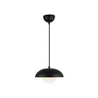 Kuzco Lighting PD522011MBOP Rubio 1-Lumière 60W Noir mat et verre opale mat Suspendu