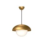 Kuzco Lighting PD522016AGOP Rubio 1-Lumière 60W Or vieilli et verre opale mat Suspendu
