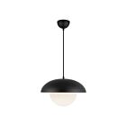Kuzco Lighting PD522016MBOP Rubio 1-Lumière 60W Noir mat et verre opale mat Suspendu