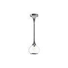 Kuzco Lighting PD524006CHCL Hazel 1-Lumière 60W Chrome et verre transparent Suspendu