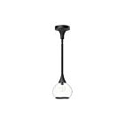 Kuzco Lighting PD524006MBCL Hazel 1-Lumière 60W Noir mat et verre transparent Suspendu