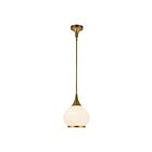 Kuzco Lighting PD524110AGOP Hazel 1-Lumière 60W Or vieilli et verre opale mat Suspendu