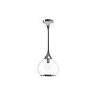 Kuzco Lighting PD524110CHCL Hazel 1-Lumière 60W Chrome et verre transparent Suspendu