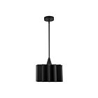 Kuzco Lighting PD528412MB Plisse 1-Lumière 60W Noir mat Suspendu