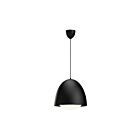 Kuzco Lighting PD529116MBOP Kenji 1-Lumière 60W Noir mat et verre opale mat Suspendu