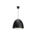 Kuzco Lighting PD529220MBOP Kenji 1-Lumière 60W Noir mat et verre opale mat Suspendu