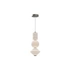 Kuzco Lighting PD530341BNOP Bijou 20W Nickel brossé et verre opale mat LED Suspendu