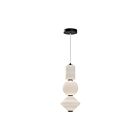 Kuzco Lighting PD530341MBOP-UNV Bijou 20W Noir mat et verre opale mat LED Suspendu