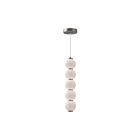 Kuzco Lighting PD531515BNOP Bijou 20W Nickel brossé et verre opale mat LED Suspendu