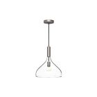 Kuzco Lighting PD532312BNCL Belleview 1-Lumière 60W Nickel brossé et verre transparent Suspendu
