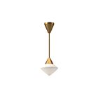 Kuzco Lighting PD537508AGOP Nora 1-Lumière 60W Or vieilli et verre opale mat Suspendu