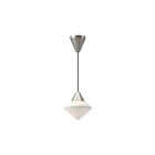 Kuzco Lighting PD537508BNOP Nora 1-Lumière 60W Nickel brossé et verre opale mat Suspendu