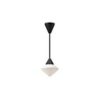 Kuzco Lighting PD537508MBOP Nora 1-Lumière 60W Noir mat et verre opale mat Suspendu