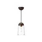 Kuzco Lighting PD542207AGWT Emil 1-Lumière 60W Or vieilli et noyer Suspendu