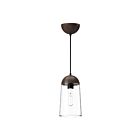 Kuzco Lighting PD542207MBWT Emil 1-Lumière 60W Noir mat et noyer Suspendu