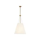 Kuzco Lighting PD545622AGWL Manila 3-Lumières 120W Or vieilli et lin blanc Suspendu