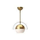 Kuzco Lighting PD568212BGOP Lucy 1-Lumière 60W Or brossé et verre opale mat Suspendu