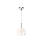 Kuzco Lighting PD57508-CH-OP Samar 1-Lumière 60W Chrome et verre opale Incandescente Suspendu