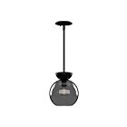 Kuzco Lighting PD59708-BK-SM Arcadia 1-Lumière 60W Noir et fumé Incandescente Suspendu